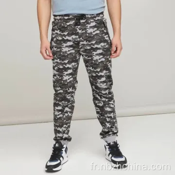 Pantalon de jogger imprimé à la camouflage pour hommes